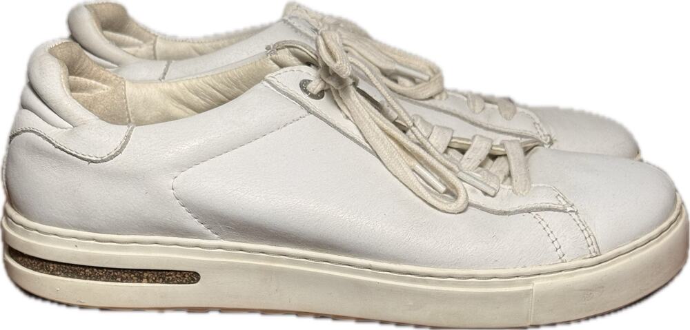 Birkenstock Bend Low White Leather Sneakers Women's 7-7.5 EU 38 Regular